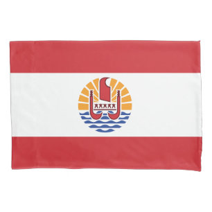 Flagge von Französisch-Polynesien Kissenbezug