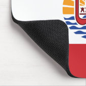 Flagge von Französisch-Polynesien Mousepad (Ecke)
