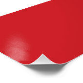 Flagge von Französisch-Polynesien Poster (Ecke)