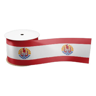 Flagge von Französisch-Polynesien Satinband