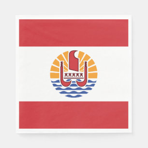 Flagge von Französisch-Polynesien Serviette