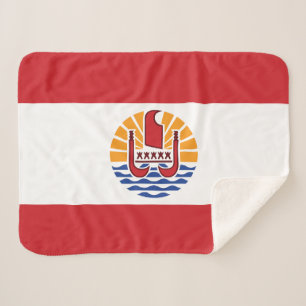 Flagge von Französisch-Polynesien Sherpadecke