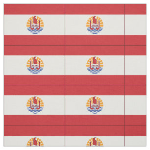Flagge von Französisch-Polynesien Stoff