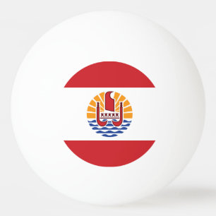 Flagge von Französisch-Polynesien Tischtennisball