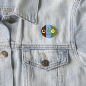 Flagge von Fresno, Kalifornien Button (Beispiel)