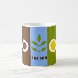 Flagge von Fresno (Kalifornien) Kaffeetasse