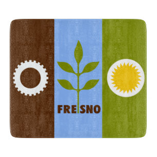 Flagge von Fresno (Kalifornien) Schneidebrett