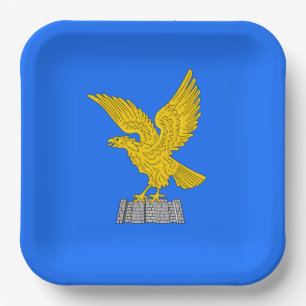 Flagge von Friaul-Julisch Venetien (Italien) Pappteller