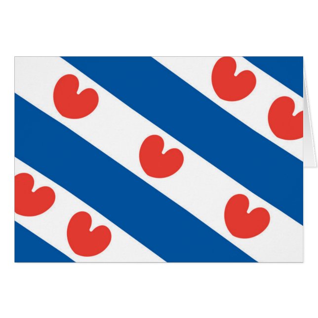 Flagge von Friesland (Vorderseite (Horizontal))