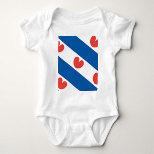 Flagge von Friesland Baby Strampler