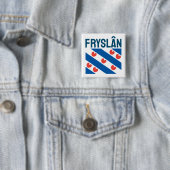 Flagge von Friesland Button (Beispiel)