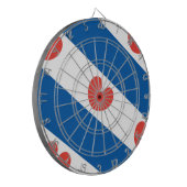 Flagge von Friesland Dartscheibe (Vorderseite Links)