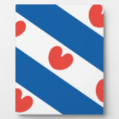 Flagge von Friesland Fotoplatte (Vorderseite)