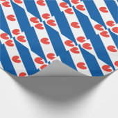 Flagge von Friesland Geschenkpapier (Ecke)