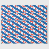 Flagge von Friesland Geschenkpapier (Flach)