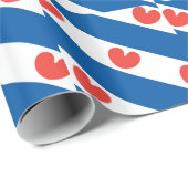Flagge von Friesland Geschenkpapier (Rolleneckpunkt)