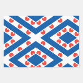 Flagge von Friesland Geschenkpapier Set (Vorderseite 3)