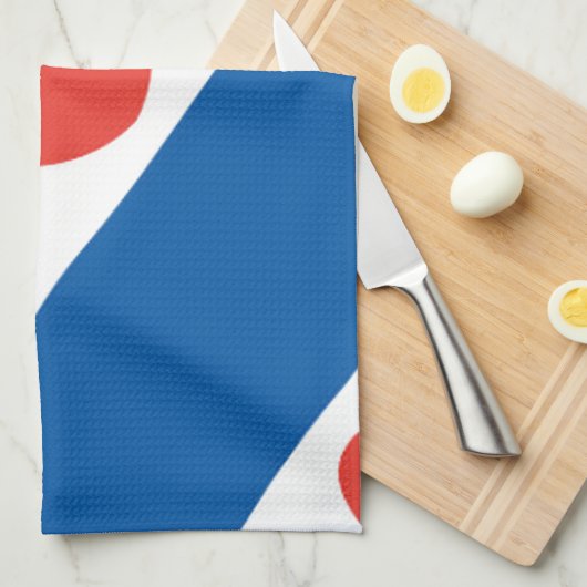 Flagge von Friesland Geschirrtuch (Viertel Falte)