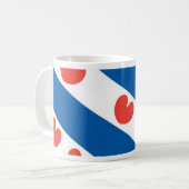 Flagge von Friesland Kaffeetasse (Vorderseite Links)