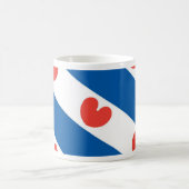 Flagge von Friesland Kaffeetasse (Mittel)