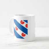 Flagge von Friesland Kaffeetasse (Vorderseite Links)