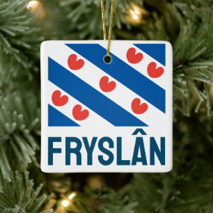 Flagge von Friesland Keramikornament