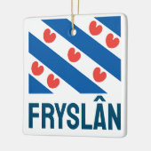 Flagge von Friesland Keramikornament (Links)