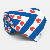 Flagge von Friesland Krawatte (Gerollt)