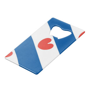 Flagge von Friesland Kreditkarten Flaschenöffner