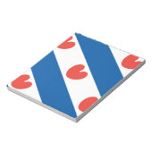 Flagge von Friesland Notizblock (Rotiert)