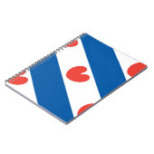 Flagge von Friesland Notizblock (Linke Seite)