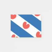 Flagge von Friesland Post-it Klebezettel (Vorderseite)