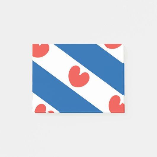 Flagge von Friesland Post-it Klebezettel (Vorderseite)