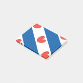 Flagge von Friesland Post-it Klebezettel (angewinkelt)