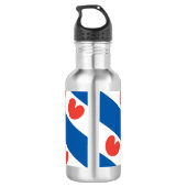 Flagge von Friesland Trinkflasche (Rückseite)