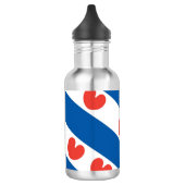 Flagge von Friesland Trinkflasche (Links)