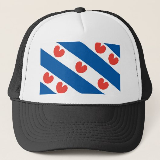 Flagge von Friesland Truckerkappe (Vorderseite)