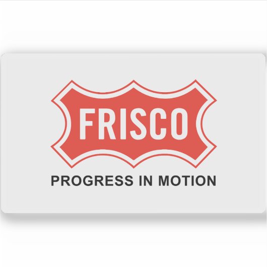 Flagge von Frisco, Texas Aufkleber (Vorderseite)