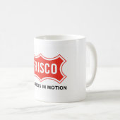 Flagge von Frisco (Texas City) Kaffeetasse (VorderseiteRechts)
