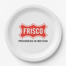 Flagge von Frisco (Texas City) Pappteller