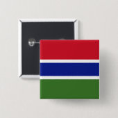 Flagge von Gambia Button (Vorne & Hinten)