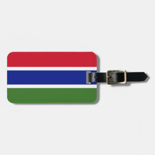 Flagge von Gambia Easy ID Personal Gepäckanhänger