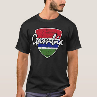 Flagge von Gambia-Entwurf T-Shirt