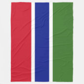 Flagge von Gambia Fleecedecke (Vorderseite)