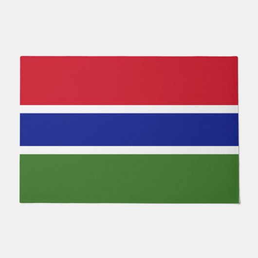 Flagge von Gambia Fußmatte (Vorderseite)