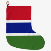 Flagge von Gambia Großer Weihnachtsstrumpf (Vorderseite)