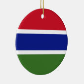 Flagge von Gambia Keramik Ornament (Rechts)