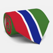 Flagge von Gambia Krawatte (Gerollt)