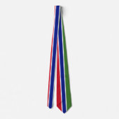 Flagge von Gambia Krawatte (Rückseite)