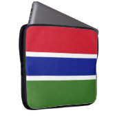Flagge von Gambia Laptopschutzhülle (Vorne Rechts)